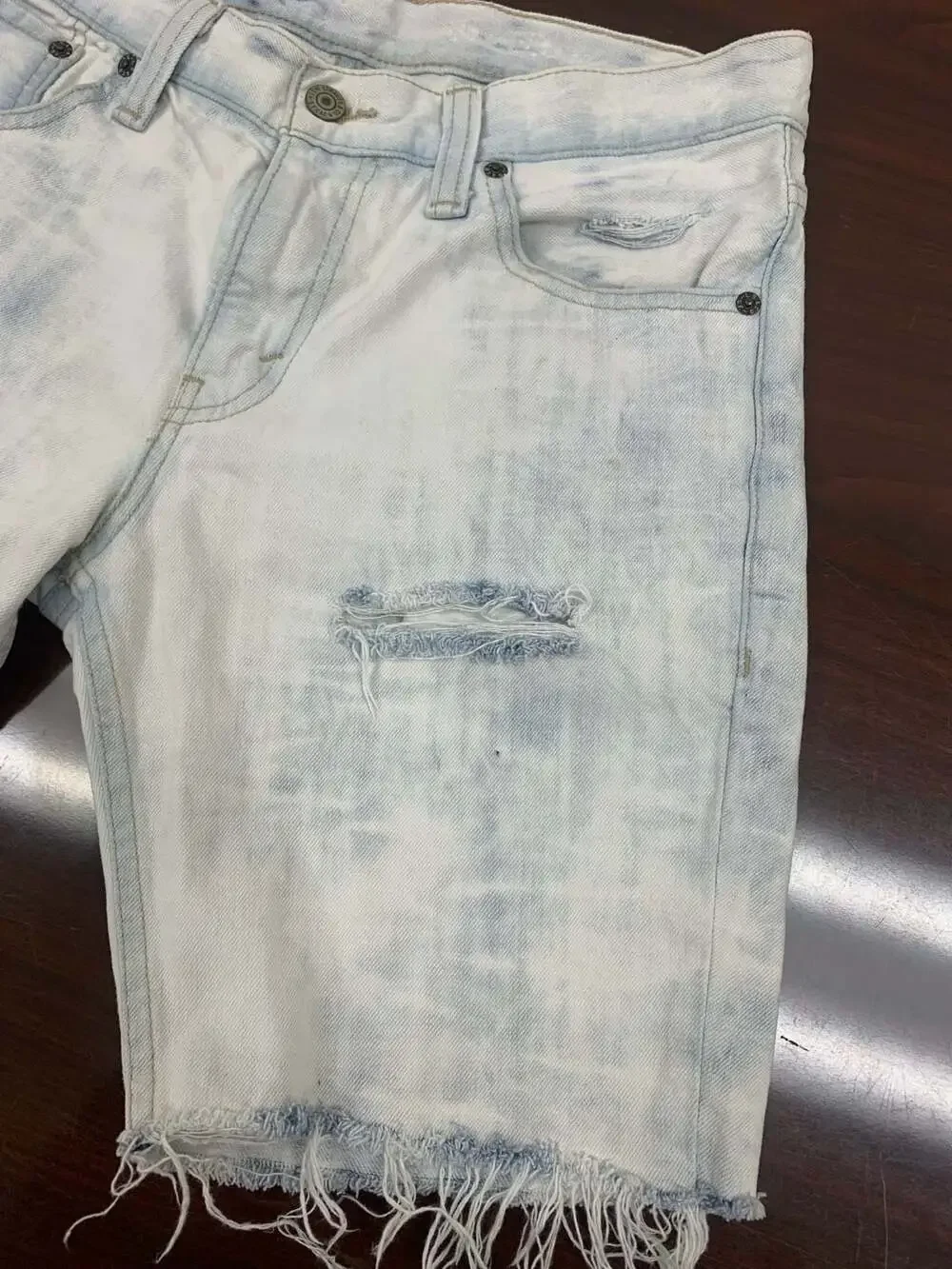 Levi's 511 Mens Distressed Denim Shorts blue Size 30